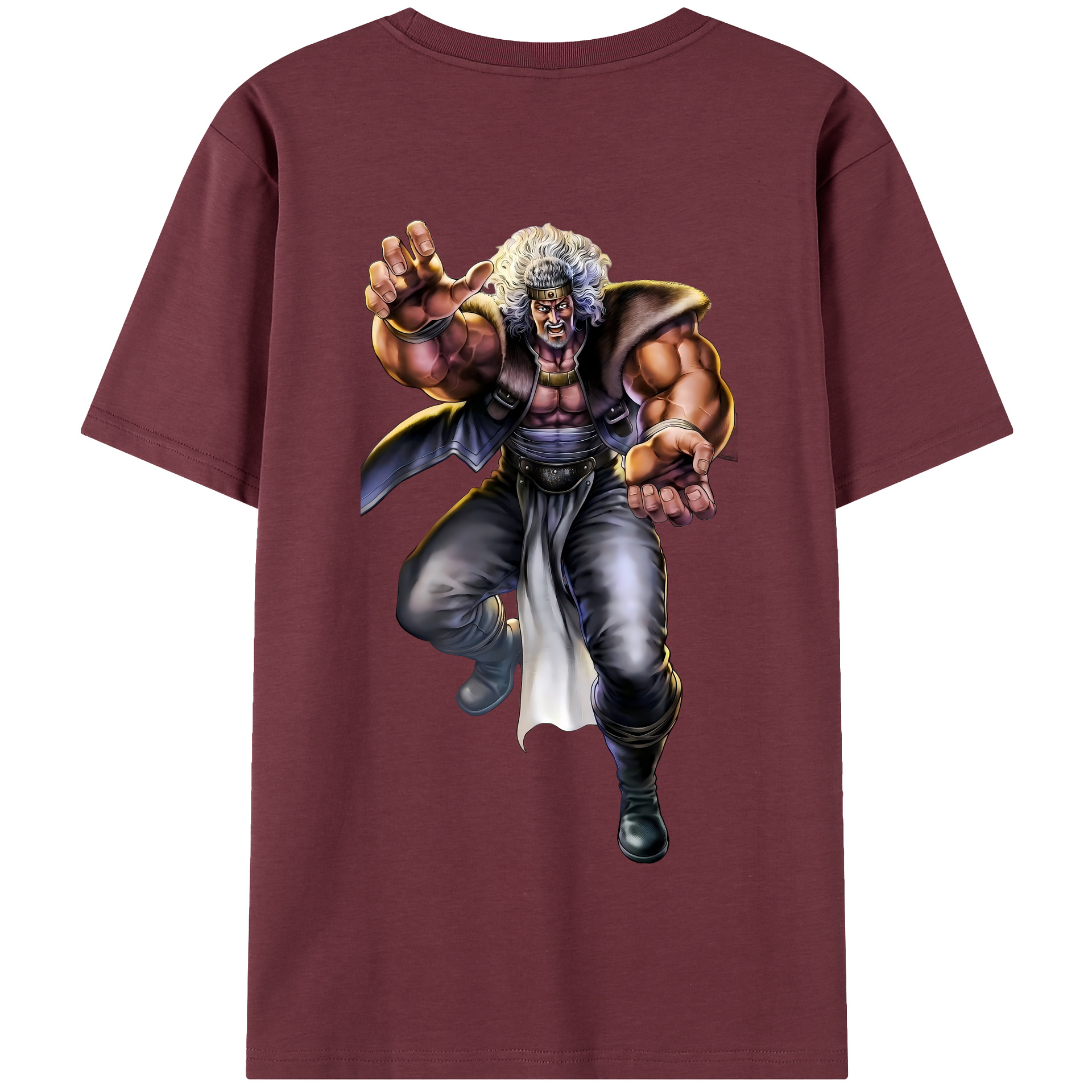 （画像用） 北斗の拳 Fist of the North Star 綿100％半袖Tシャツ（背面プリント）